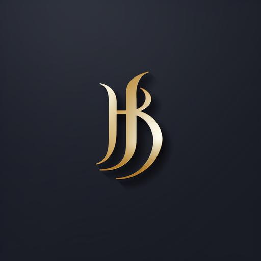 make a logo minimalistic and simple with a H and B