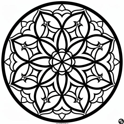 mandala very simple, coloring books for kids --v 6.0