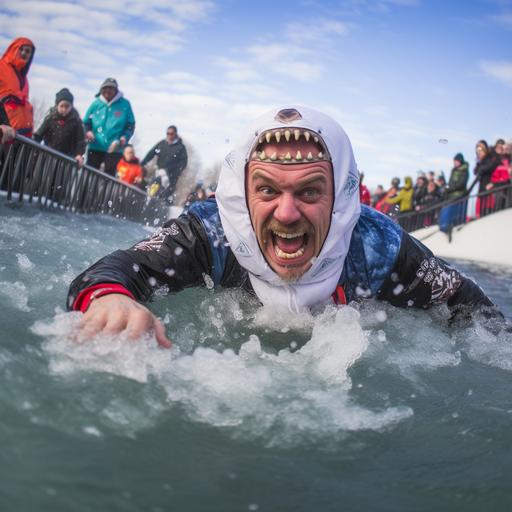marketing style swimming in the ice hole competition winter trakai