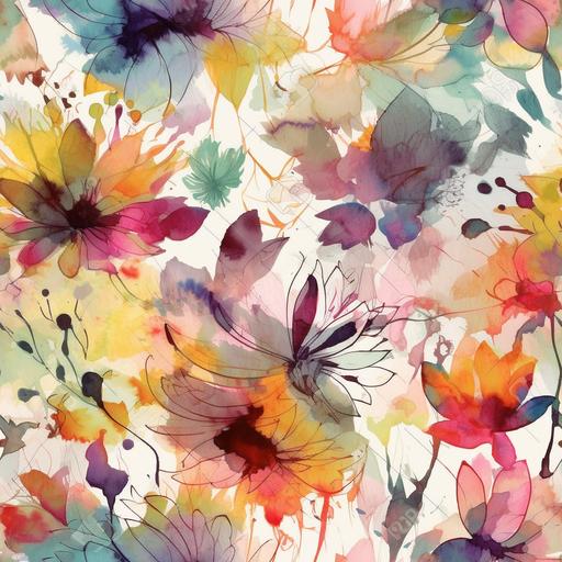 masterpiece ,organza, watercolor, floral, lines, splashes, wallpaper, texture ,repeating pattern , clean white background --tile --upbeta --v 5 --s 750 --q 2 --q 1