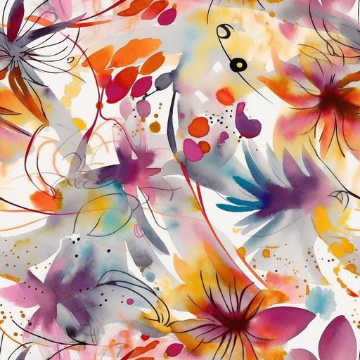 masterpiece ,organza, watercolor, floral, lines, splashes, wallpaper, texture ,repeating pattern , clean white background --tile --upbeta --v 5 --s 750 --q 2 --q 1