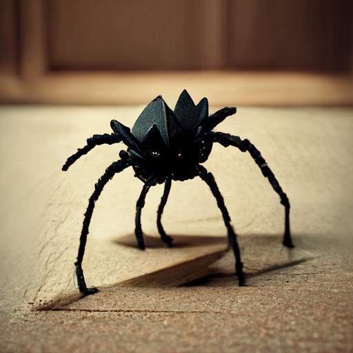 A crawling spider with door shoes