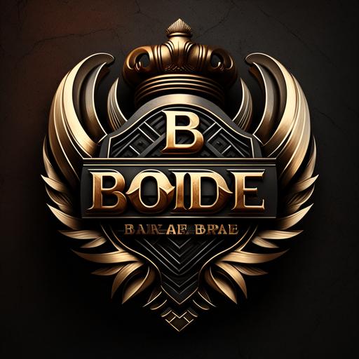 bold empire logo brave look logo,8k realistic