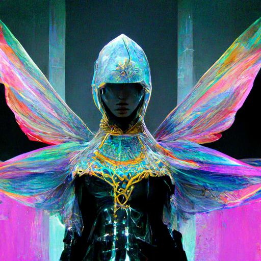 medieval , cybermedieval, futurewave, sonic turbo energies , seraphim wings , full model body , female actor , ribbon hair , embroided , glass shards , beads , african , chinese , south american folklore , mayan , mirror , neural jetfuel , neural mind rainbow , rainbow reflections , chromium diffusion of liquid particles , floating particles and water droplets, synthwave smog , samurai and blacksmith hammer, female model , close up beauty , lighting, intricate details, ambient occlusion, gentle lighting, 8k, 4k, 16k, 32k, realism, photorealism, hyperdetailed, ultrasonic turbo electricity neons, gold leaf kintsugi lines, hairloom , gold plated lips , dragon rings , thai neck rings , gentle monster sunglasses, liquid magenta pixel cape, cyberatlantis , cybermarine fashion , diamonds refractions , deep orange and emerald sapphires, ruby eyes, glass chandelier cape, fish bones , angler fish lantern , prisoner anchor , transparent fabrics , crystalline bubble textures , rubies crimsons glow , shark bones and skeleton jaw mantle , snorkler visor. web gloves , whale tail , deepsea diver , captain pirate hat , Gouna , Casaque , chasuble, Orphrey, miter , biretta, Capouch, Scapular, Chaperonne, chaplet, emanche, signet , diadem , bonnet , Chappeau, Kjafal, waterfall cape , splash water gush backdrop, bubbles , stockings high heels , velvet ribbons , orange pink feathers scarf and boots