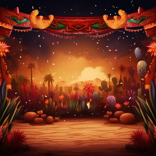 mexican fiesta banner background 5k image