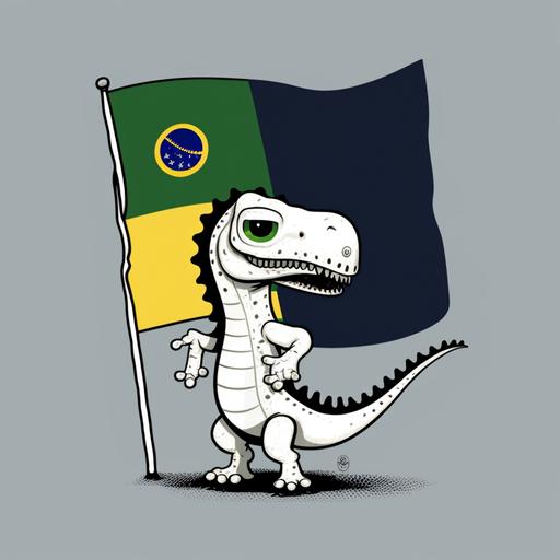 mini dinosaurio, flag,del Real madrid, playera