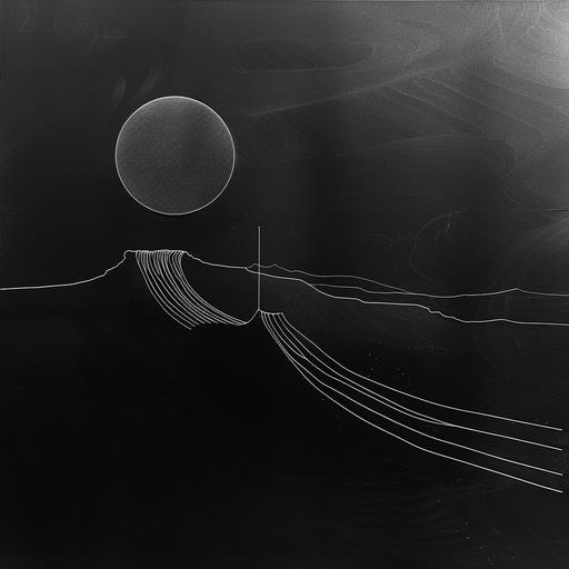 minimalist single line sketch, black paper, concrete ink, minimalist frame, inspired by life - Upscaled (Subtle) by  (fast) --v 6.0 --s 250