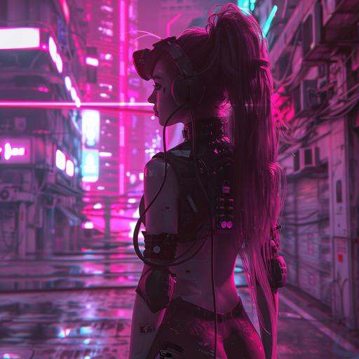 minimalist synth surreal space opera kpop anime cypberpunk neon stunning