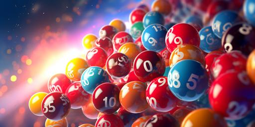 mobile bingo betting, winning, cinematic, happy, bingo balls jumping --ar 2:1