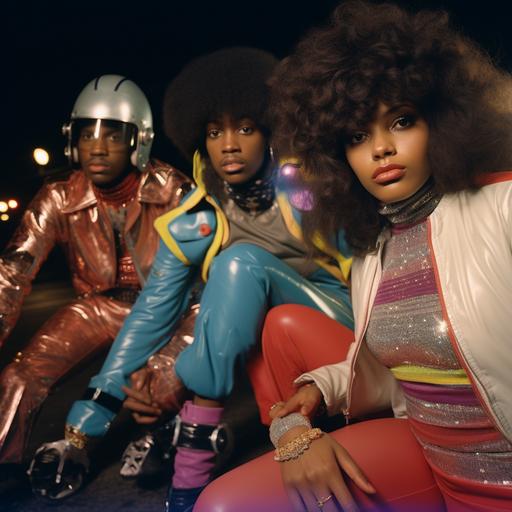 models , hight resolutions , 70s, photoshoot , Afro , film photography, rollerblades , disco , biggie nights