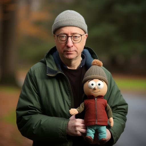 mr garrison with mr hat from south park tv show in real life