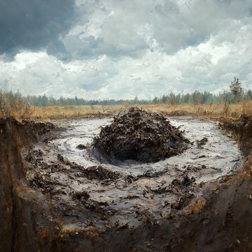 muddy toilet in mud bog