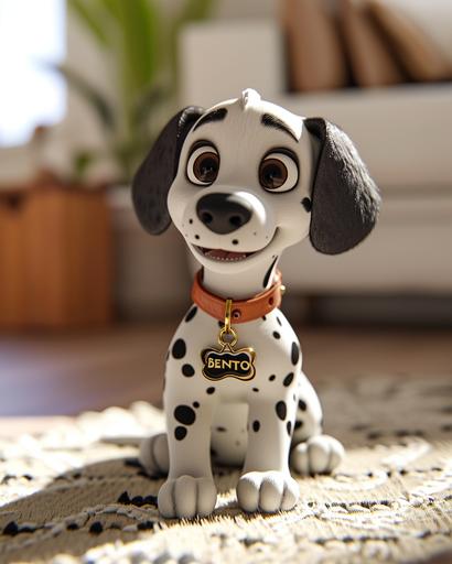 my new happy 3D animated spotted puppy doggie named 