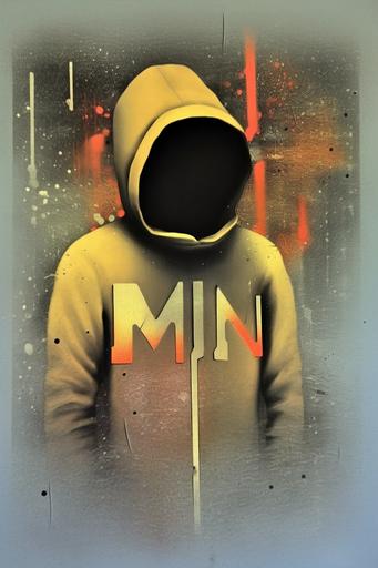 , mystery man with a hoodie and black outfit tour dates poster, in the style of hans holbein the younger, helen levitt, naive drawing, frank mccarthy, concrete brutalism, vhs, abstract, sci-fi --ar 2:3 --chaos 100 --v 5.1