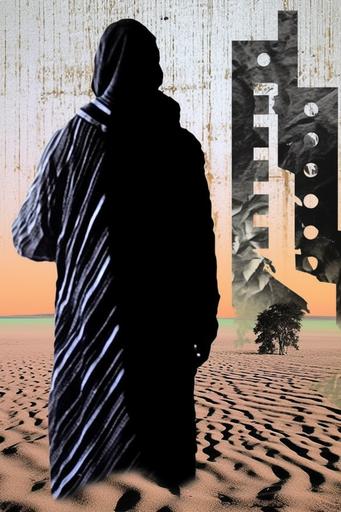 , mystery man with a hoodie and black outfit tour dates poster, in the style of hans holbein the younger, helen levitt, naive drawing, frank mccarthy, concrete brutalism, vhs, abstract, sci-fi --ar 2:3 --chaos 100 --v 5.1