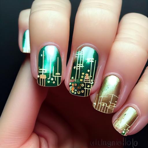 nail art, circuit board, minimalist --upbeta --q 2 --v 4