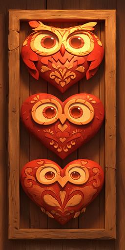 native american wooden totem Whimsical magic patterns cute happy horned owl Family Portrait art, happy, laughing, ecliptic giant moon, in the style of Andy Kehoe and Ruth Thompson, cartoon, stylized, Pixar, Picasso, intricate detail, stained glass --chaos 10 --ar 1:2 --stylize 500 --niji 6