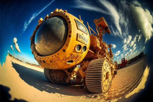 natural 35mm, mobile crane, steam roller, heavy construction machinery, retro, steampunk, fisheye lens, photorealistic, ultra-sharp, photography, cinematic lighting, volumetric lighting, intricate details, extremely detailed --ar 3:2