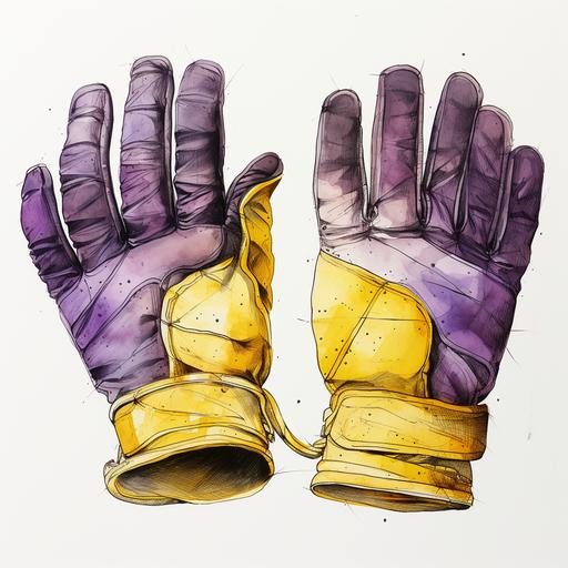need same glove drawing watercolor purple yellow drawing