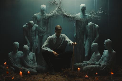shimmering ethereal vintage gay treatment therapy by mormon missionaries , photography by by Bruce Weber, Zdzislaw Beksinski --ar 3:2 --style raw --s 259