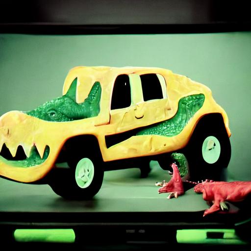 half car half dinosaur plastic toy tv commercial