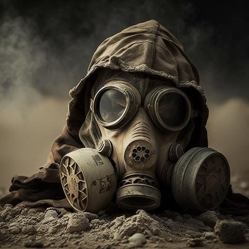 nuclear war, Israeli gas mask, ash