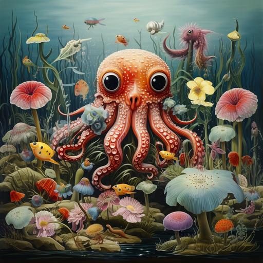 octopuses, piglets, baby lizards, ladybugs, humming birds, foals, owls and seahorses --v 5.2