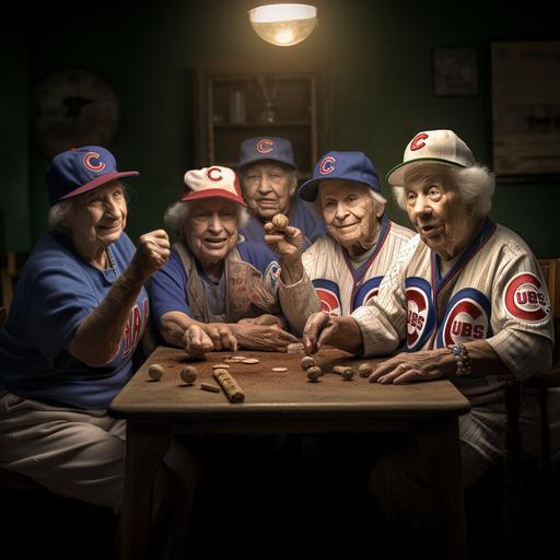 old softball players playing poker realistic photo old school