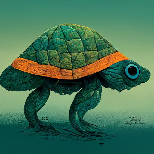 old turtle cartoon