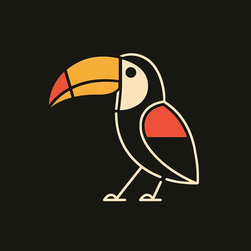 one line logo, toucan --v 6.0