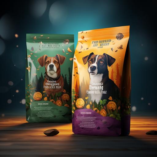 organic dog food packaging design