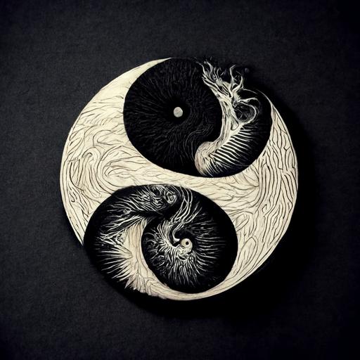 ouroboros, yin yang, lsd