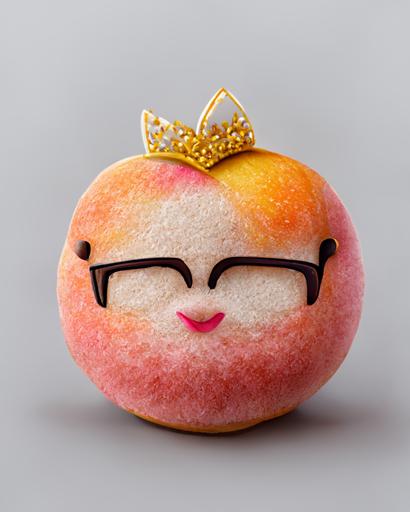 peach emoji head, kawai, hd, glasses, princess, full body, 8k, 85mm, soft, pc --ar 4:5 --q 2 --s 750 --s 5000 --q 2 --v 3
