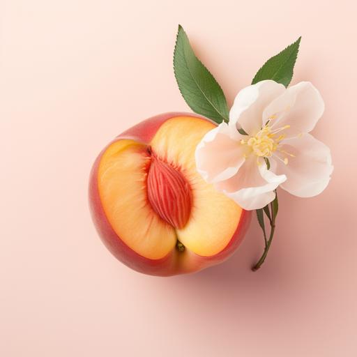 peach, white background, wallpaper