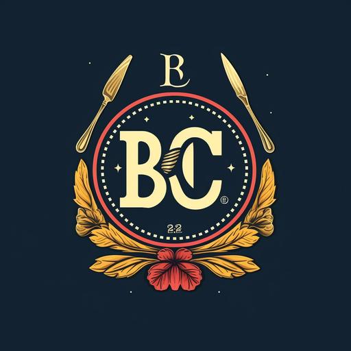 BC logo, inspired in a restaurant, creative logo