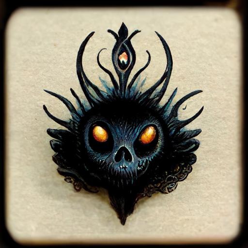 phantom miniature logo fantasy dark death spirit