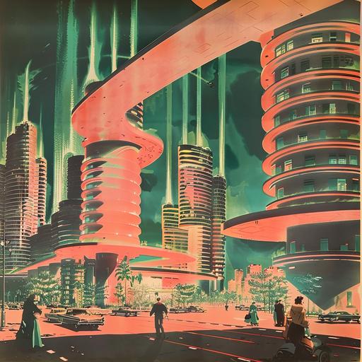 phosphorescent architecture 1950's anti-communist poster