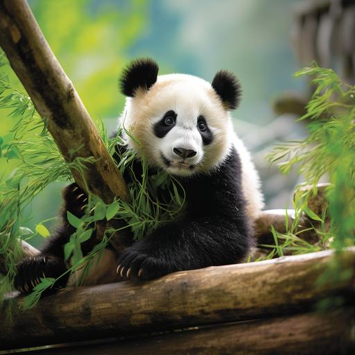 photo,panda,in the zoo--hd