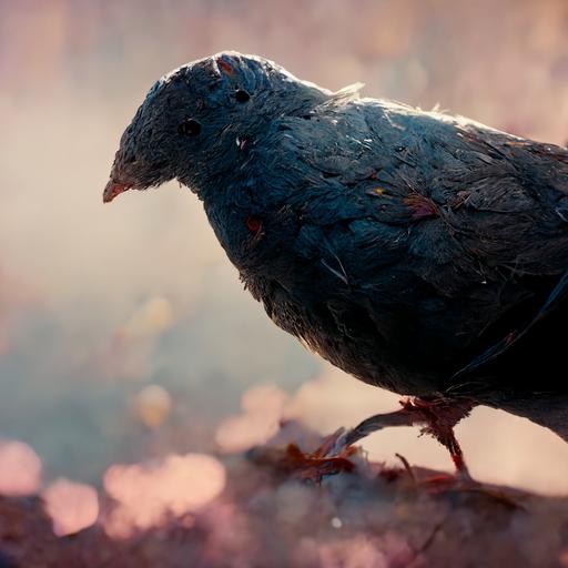 pigeon and cat 4k