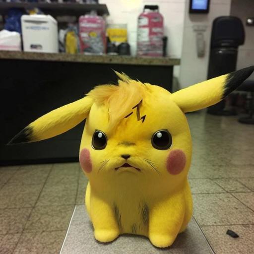 pikachu ugly haircut cry memes