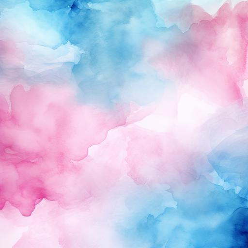 pink and blue watercolor background, in the style of sky-blue and blue, sky-blue and gray