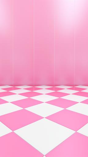 pink and white checkered pattern. --ar 9:16