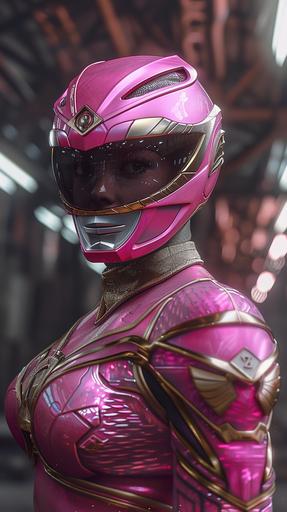 pink power ranger character, photography, hyper realistic, volumetric lighting, epic --ar 9:16 --v 6.0