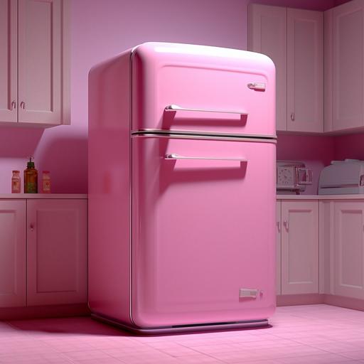 pink refrigerator