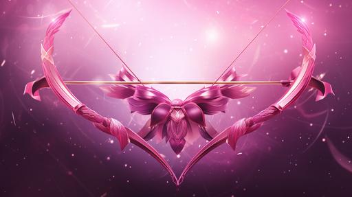 pink sagittarius bow and arrow zodiac twitch banner background --ar 16:9