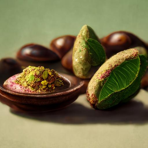 pistachio and cocoa and betel nut