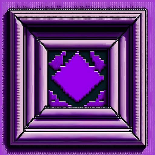 pixel art, purple tones, inside picture frame, repeating, walpaper