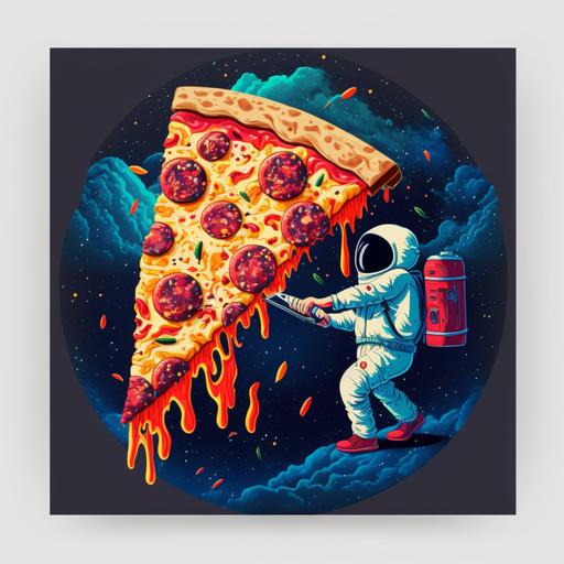 pizza funny,space