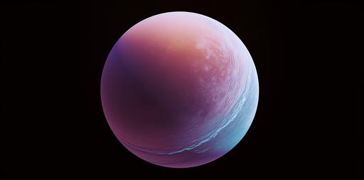 planete withe natural moon in space, minimalist compostion, peacefull view, colors are soft gold soft purple and soft blue, large-scale canvas, high-angle, environments, real atmosphere, hubble photo, nasa reference, hyperrealistic photo, high level of details --ar 125:62