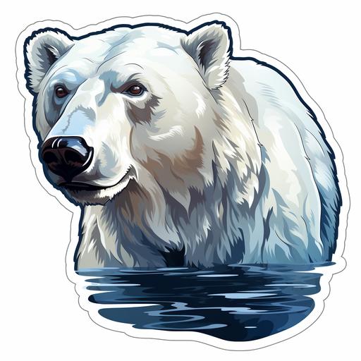 polar bear sticker artic